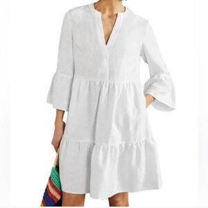 Boden White Sophia Linen Dress